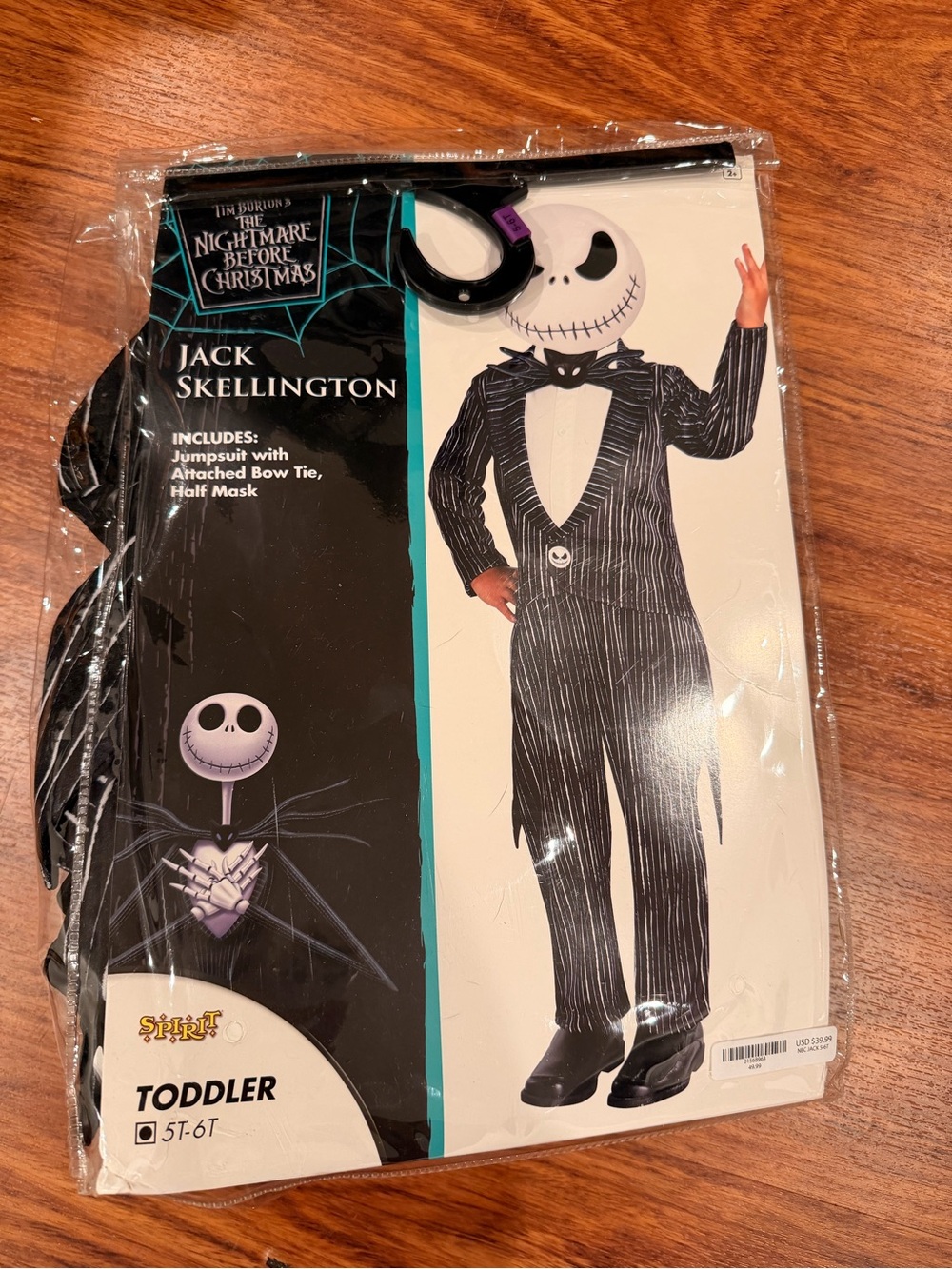 Spirit Jack Skellington Toddler Costume - Black